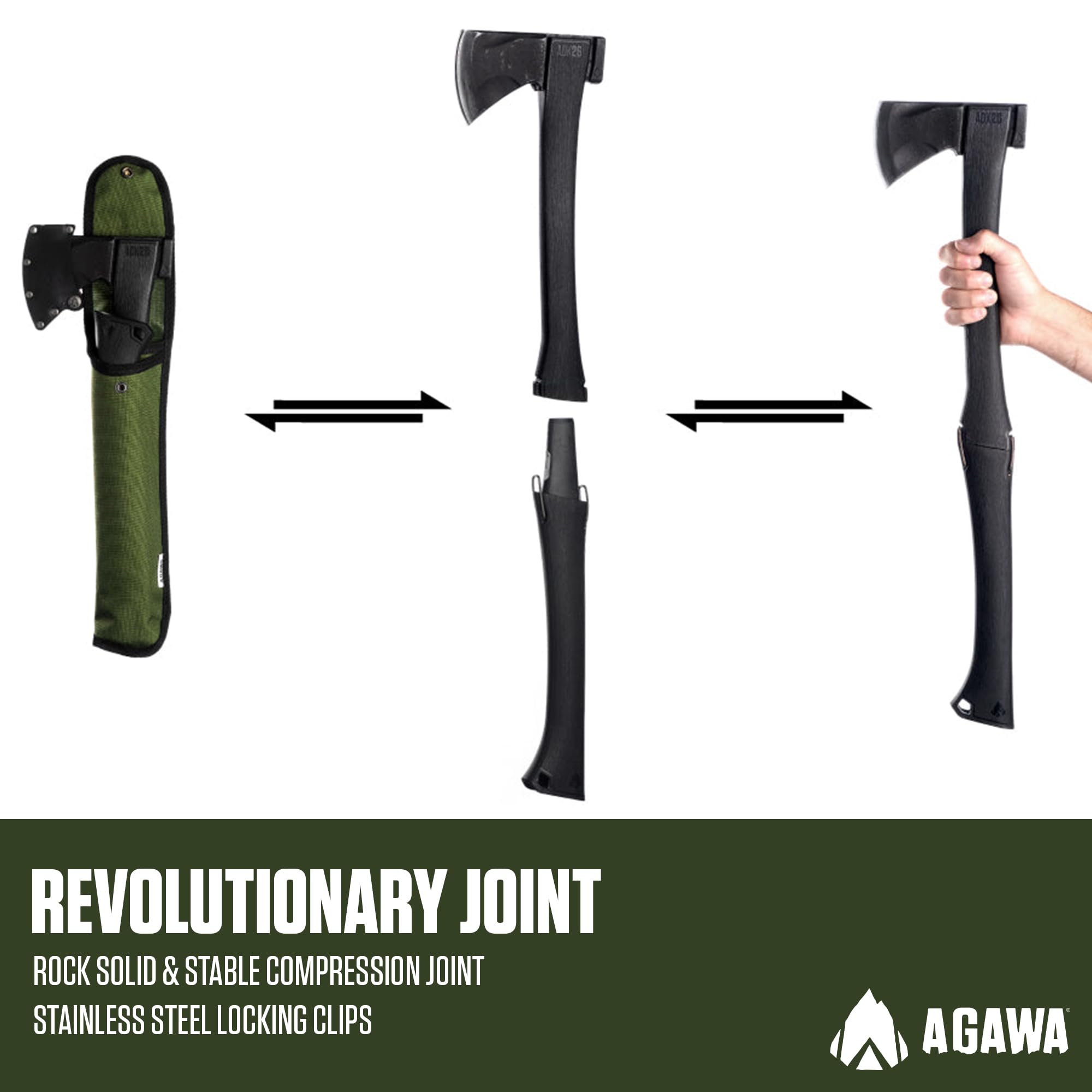 Amazon.com : AGAWA ADK26 - Transforming Hatchet & Camping Axe - 2